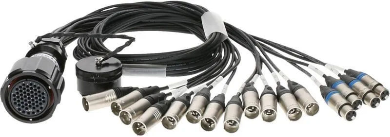 Klotz RMP-16 XLR kabel - 12x XLR samec, 4x XLR samice, digitální fanout, PVC, 1,2m