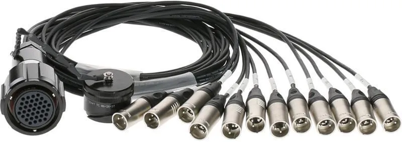 Klotz RMP-12 XLR kabel - 12x XLR 3p, digitální fanout, PVC, 1,2m