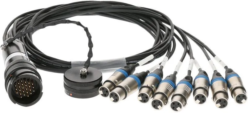 Klotz RMP-8 XLR kabel - 8x XLR 3p, digitální fanout, PVC, 1,2m
