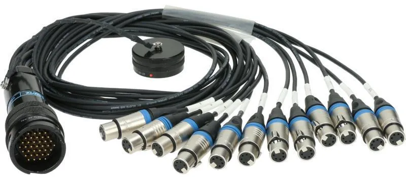 Klotz RMP-12 XLR kabel - 12x XLR 5p, 12 kanál, DMX fanout, PVC, 1,2m