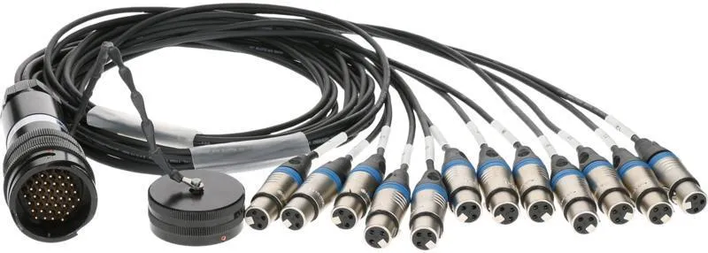 Klotz RMP-12 XLR kabel - 12x XLR 3p, digitální fanout, PVC, 1,2m