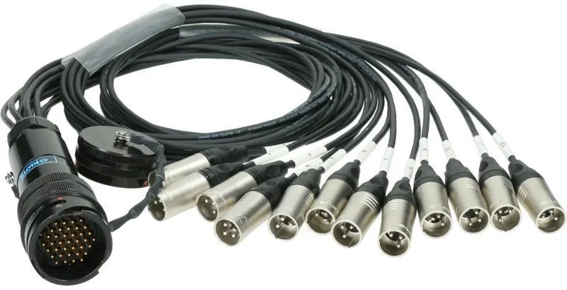 Klotz RMP-12 XLR kabel - 12x XLR 3p, digitální fanout, PVC, 1,2m