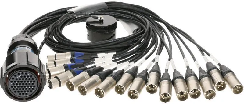 Klotz kabel RMP 54p XLR 12x mužský, 4x ženský, digitální fanout, PVC, 1,2m