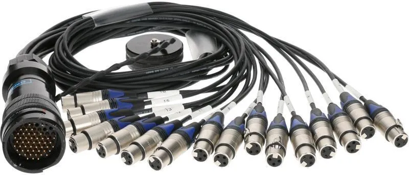 Klotz RMP-16 XLR kabel, 16x XLR, digitální fanout, PVC, 1,2m