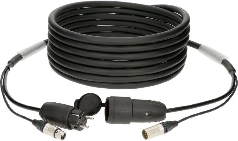 Klotz hybridní audio a napájecí kabel XLR 3p + Schuko - 30m