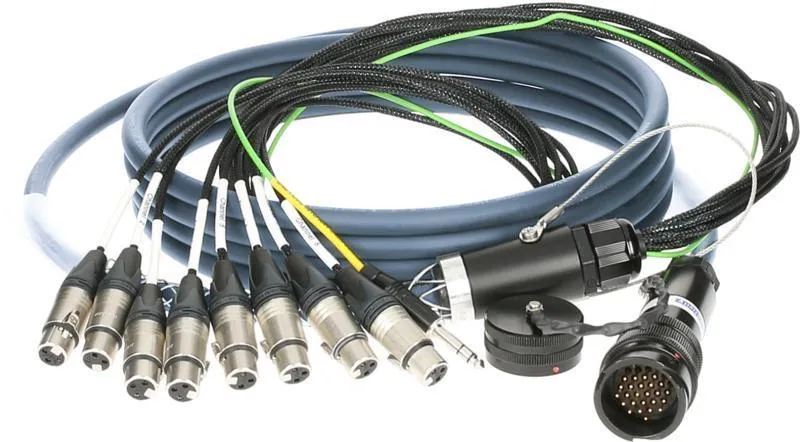 Klotz RMP-8 XLR kabel - 8x XLR samice, digitální fanout, PUR, 3m