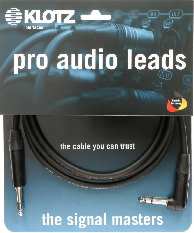 Klotz kabel Jack-Jack, symetrické kovové konektory Neutrik, 10m