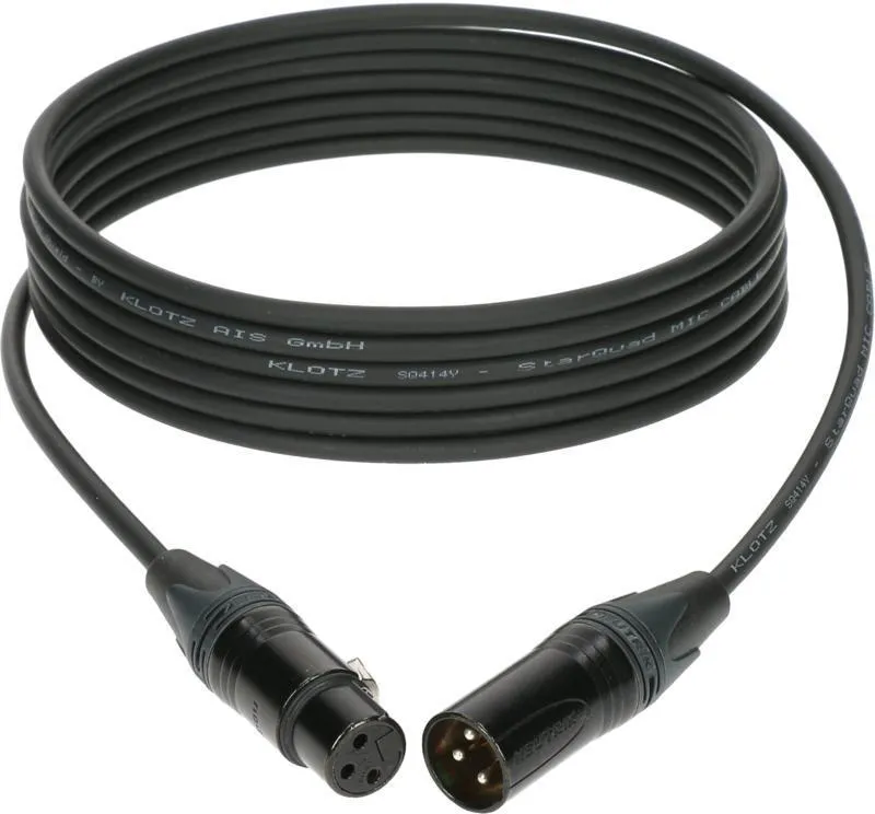 Klotz mikrofonní kabel XLR Neutrik - 4 x 0,15 mm² - 10m