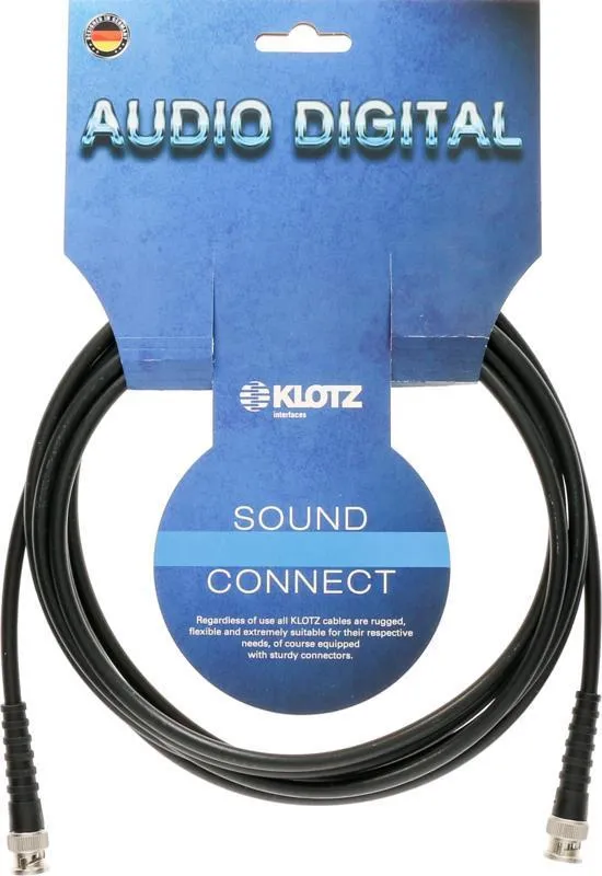 Klotz kabel WordClock a AESid, Telegärtner BNC konektory, 15m