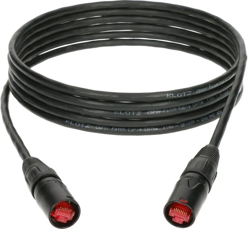 Klotz kabel CAT5e, PVC plášť, flexibilní, etherCON - 1m