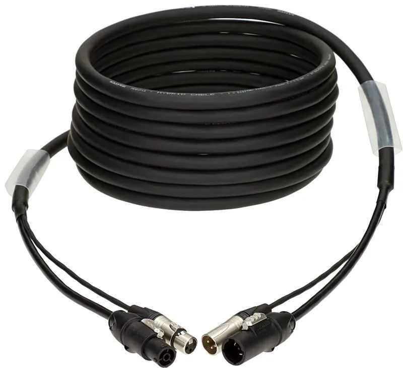 Klotz DMX a napájecí hybridní kabel 3G2.5 XLR 3p + powerCON TRUE1 - 50m