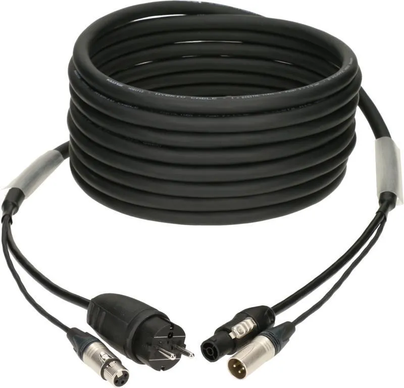 Klotz hybridní kabel 3G2,5 XLR 3p + Schuko => powerCON TRUE1 - 40m