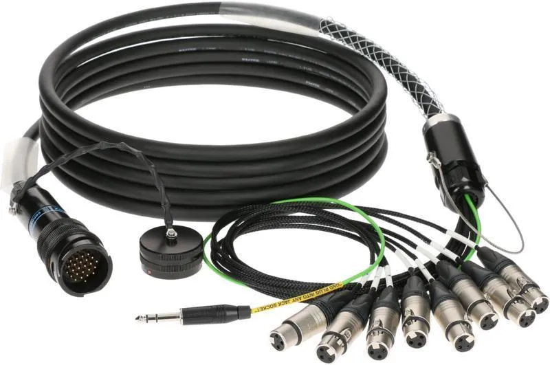 Klotz RMP-8 XLR kabel - 8x XLR samice, 30m, PVC, analogový fanout