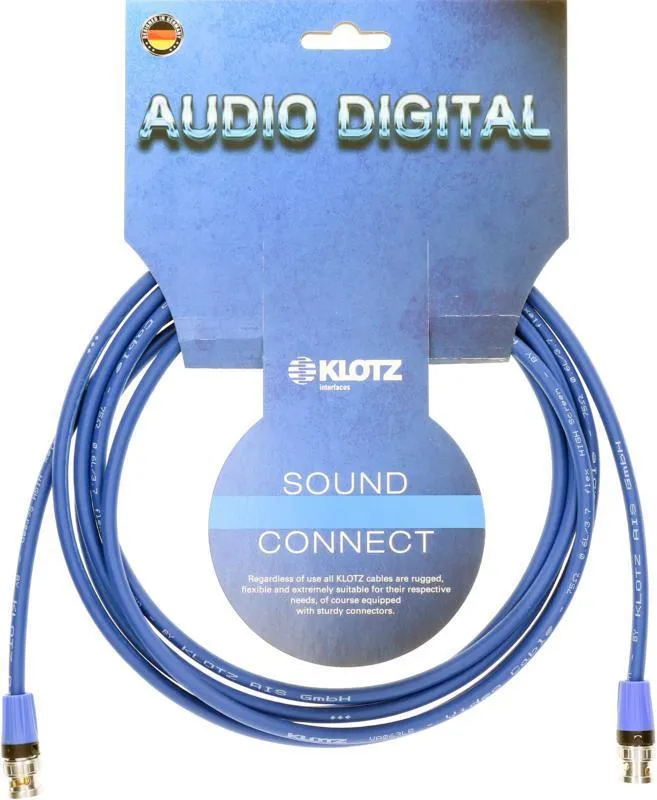 Klotz kabel WordClock a AESid, Neutrik BNC konektory, 15m