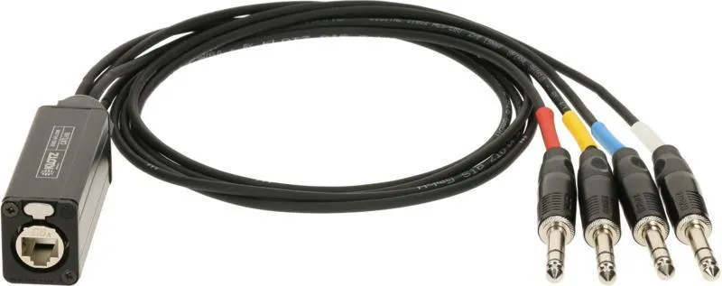 Klotz CATLink MINI 4-cs. skupinový kabel etherCON matka - 4 x TRS 3p otec - 1,5m