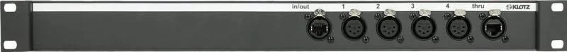Klotz CATLink RACK 4 kanál DMX panel 1 x etherCON, 4 x XLR 5p