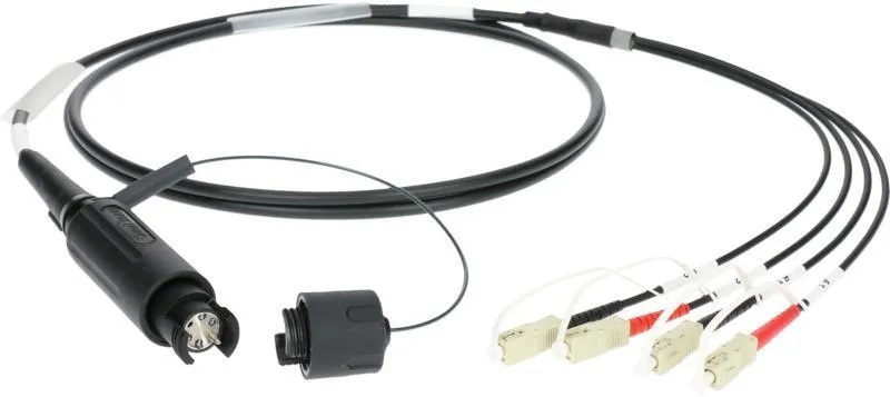 Klotz SmartBeam QUAD - 4x SC/UPC breakout kabel FiberLink - multimode OM4 - 100m