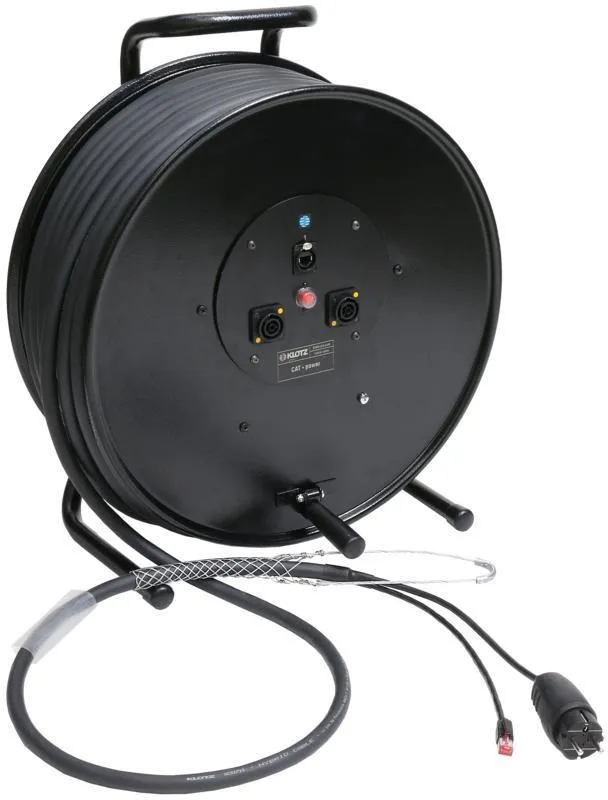 Klotz hybridní kabel CAT5e a napájení 1 x RJ45 => etherCON + Schuko => powerCON TRUE1 - 2,4m