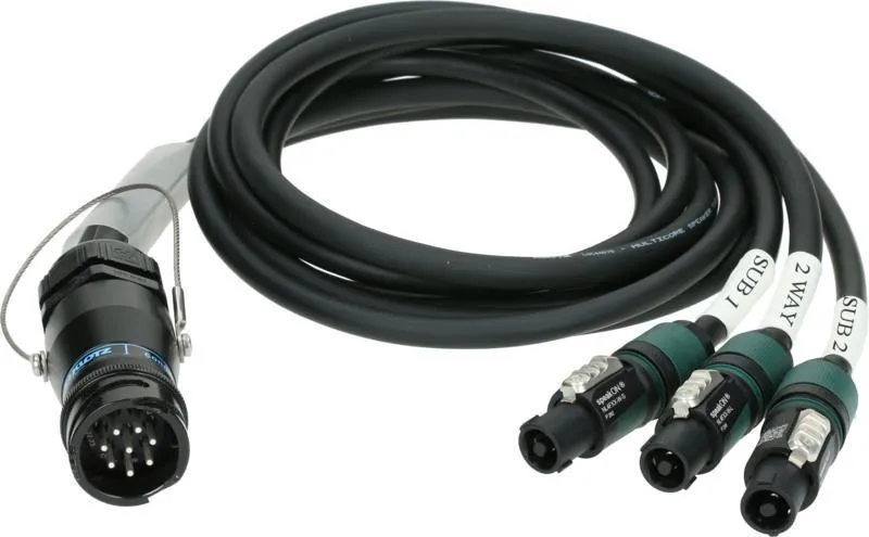 Klotz kabel L-Acoustics DO3WFILL adaptér PA-COM® 8p - 3 x speakON 4p - 3m