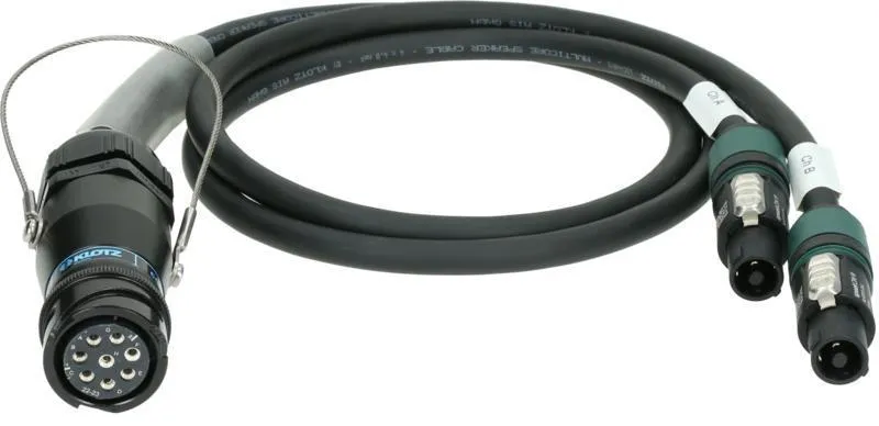 Klotz kabel - L-Acoustics DOFILL adaptér PA-COM® 8p, 2 x speakON 4p, 0,8m