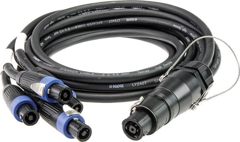 Klotz IM kabel speakON 8p matka, 4 x speakON 4p matka