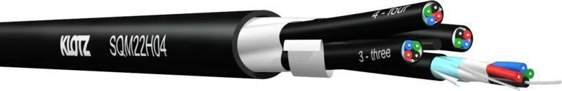 Klotz StarQuad pro audio kabel - 4 x 4 x 0,22 mm² - FRNC