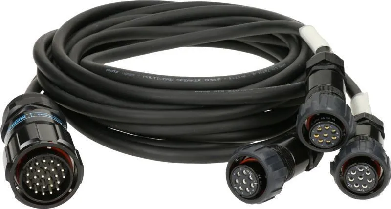 Klotz SPUTNIK reproduktorový adaptér PA-COM® 25p samec - 3 x PA-COM® 8p samice - 4m