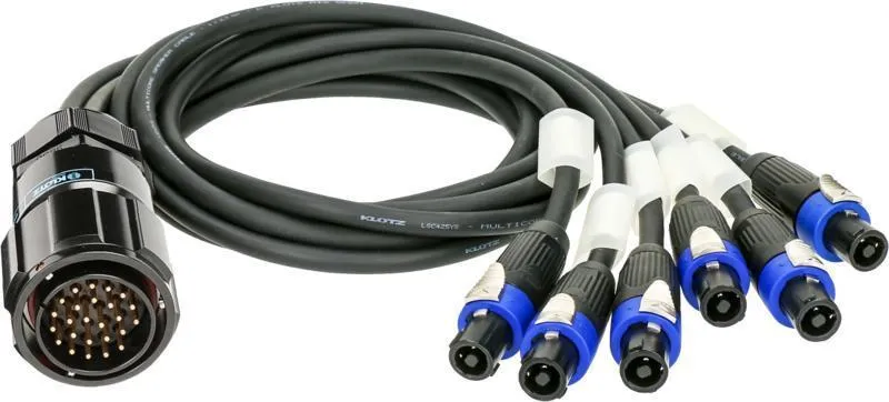 Klotz kabel d&b reproduktorový adaptér PA-COM® 25p - 6 x speakON 4p - 4m