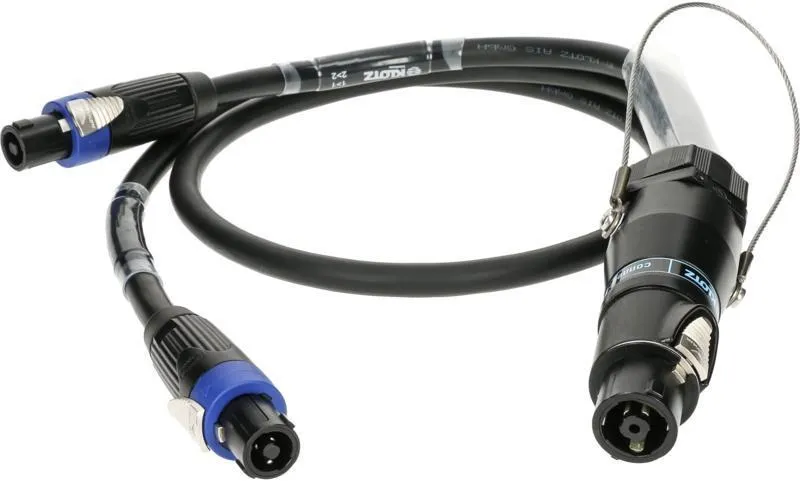 Klotz kabel speakON 8p, 2 x speakON 4p, 3m