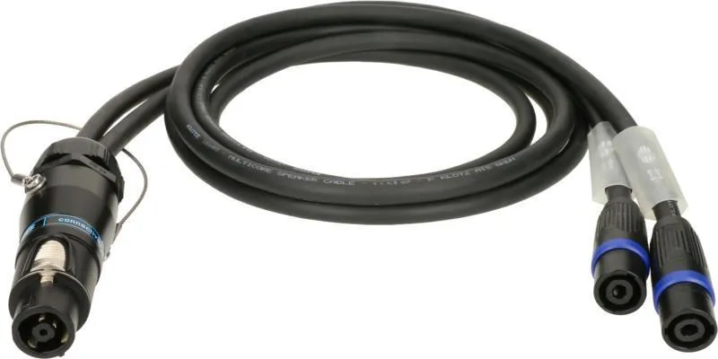 Klotz IM kabel speakON 8p matka - 2 x speakON 4p otec - 2m