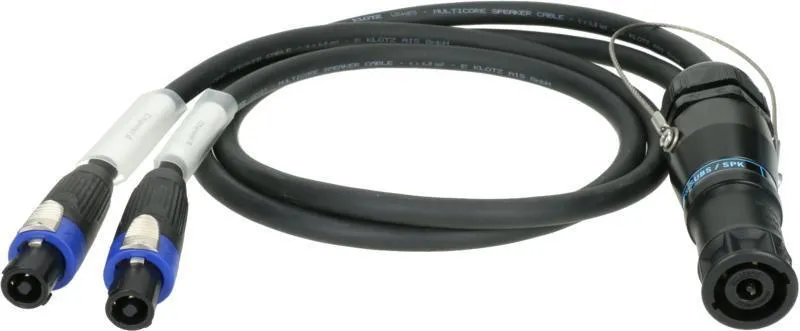 Klotz SPUTNIK Y adaptér kabel - 0,7m, speakON 8p na 2x speakON 4p