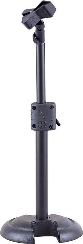 Hercules Mikrofonový stojan, nastavitelný 280-445 mm, nízký, kulatý základ