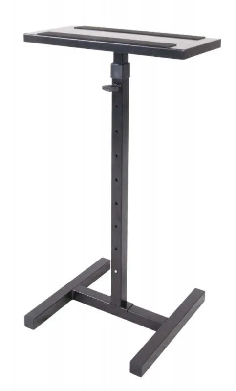 PROEL stojan na monitor, černý základ, výška: 830-1320 mm, deska: 470 x 220 mm, max: 60 kg
