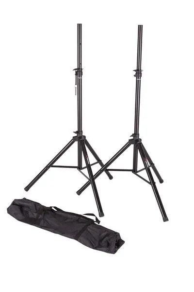 Proel stojan na reproduktory, černý, kov-plast, výška: 1350-2150 mm, max: 35 kg