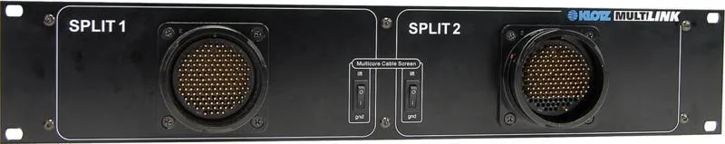 Klotz MultiLink 2x RMP, 2 HE, 48-cs. rozdělený transformátorový box, s jedním uzemněním