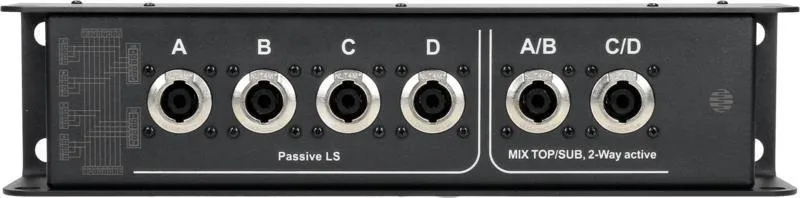 Klotz SpeakerLink kabel, speakON 8p samec/M - 6x speakON 4p samec - 0,38m