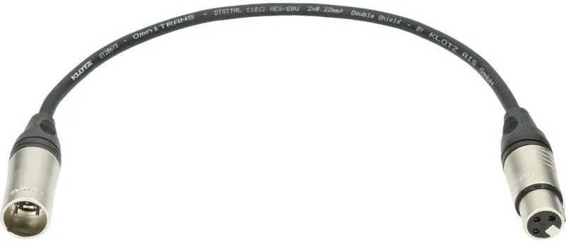 Klotz DMX adaptér XLR 5p - XLR 3p, 0,3m