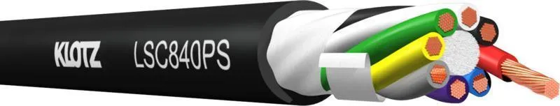 Klotz Multicore kabel 8 x 4,0 mm², PVC, 300m