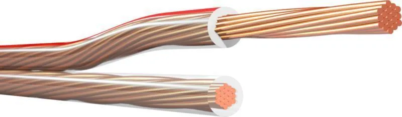 Klotz plochý reproduktorový kabel 2 x 2,5 mm² - zip kabel - PVC - 30m