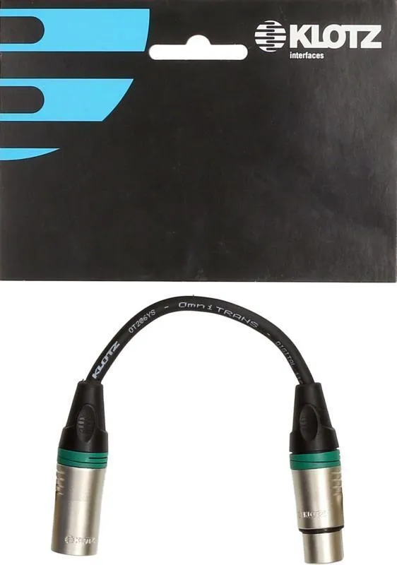 Klotz DMX adaptér XLR 5p na XLR 3p, délka 0,2m