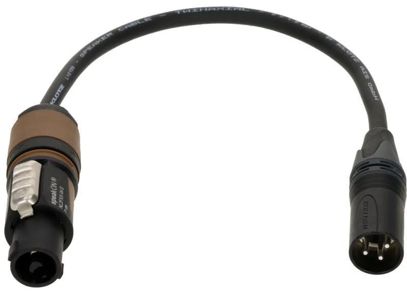 Klotz reproduktorový kabel SpeakON 2p - XLR 3p, 0,3m