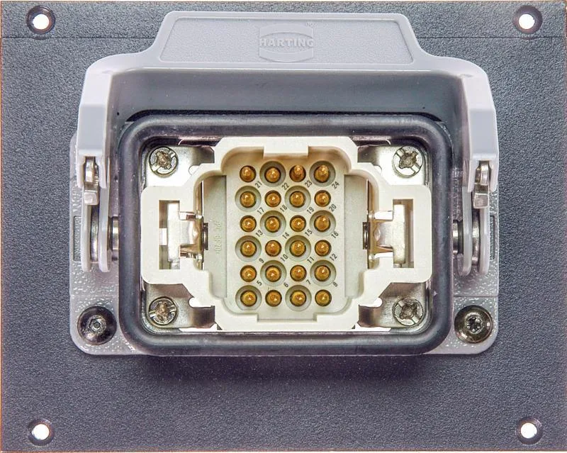 Klotz Harting modul 8 kanálový - 21 HP HAN® 24p, 2 x SIL, kabel OTW204Y - 0,38m