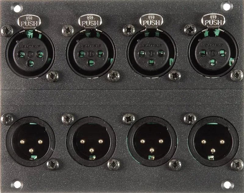 Klotz 4/4 kanál XLR 3p modul - 21 HP pro MIS, 16 kanál