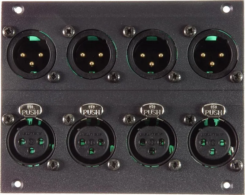 Klotz XLR modul 4/4 kanál, 21 HP pro MIS, 16 kanálová síť