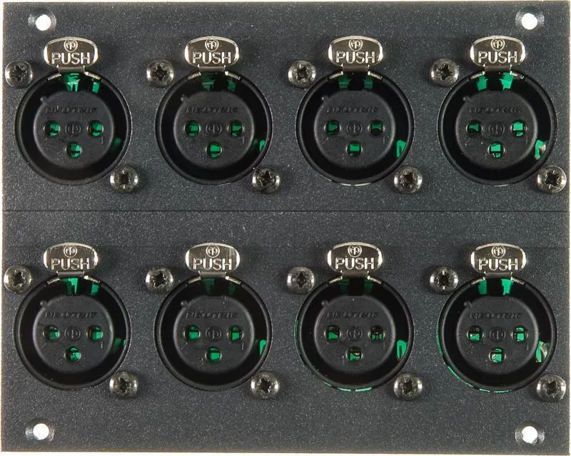 Klotz 8-kanálový XLR 3p modul - 21 HP pro 19