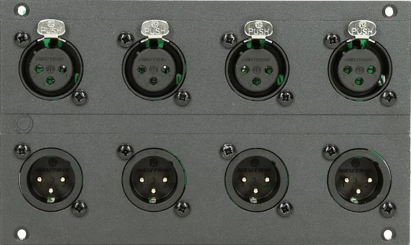Klotz XLR modul 4/4 kanál, 28 HP pro MIS, 12 kanál