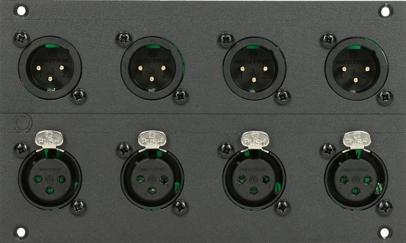 Klotz MIS XLR modul 4/4 kanál, 28 HP, 12 kanál rácshálóhoz