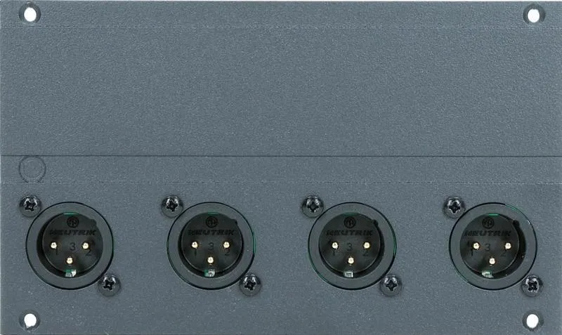 Klotz XLR modul 4 kanály, 28 HP pro MIS, 12 kanálová mřížka