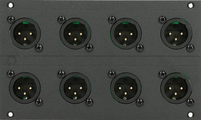 Klotz XLR modul 8 kanál, 28 HP, pro 12 kanálovou mřížku