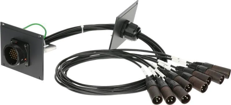 Klotz RMP patch modul 8 kanálový - 21 HP, 8 x XLR 3p, 0,8m